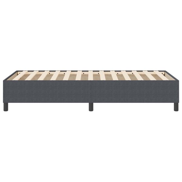 vidaXL Plattformbettgestell Dunkelgrau 100 x 200 cm Stoff