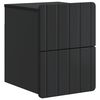 vidaXL Wandmontierter Nachttisch Schwarz 33 x 34,5 x 43 cm