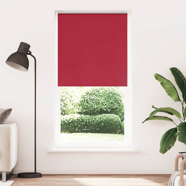 vidaXL Verdunkelungsrollo Rot 110x210cm Stoffbreite 105,7cm Polyester