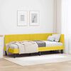 vidaXL Eckbettgestell mit Kopfteil Gelb 80 cm x 200 cm Samt