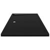 vidaXL Duschtasse ABS Rechteckig Schwarz 80x120 cm