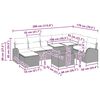 vidaXL Garten-Sofa-Set mit Speicher 9 pcs Schwarz Poly Rattan