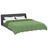 vidaXL Winterbettdecke Gepolstert Gr&uuml;n 200 x 240 cm Mikrofaser