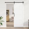 vidaXL Schiebet&uuml;r ORKDAL Wei&szlig; 93 x 232 cm Massives Kiefernholz