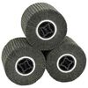 vidaXL Schleifrollen 3 stk. Schwarz 12 x 12 x 10 cm Synthetische Faser