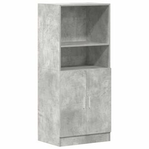 vidaXL K&uuml;chenschrank Betongrau 57x41,5x131,5 cm Holzwerkstoff