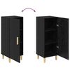 vidaXL Sideboard Schwarz Eichen-Optik 34,5 x 34 x 90 cm Holzwerkstoff