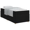 vidaXL Bettrahmen mit Matratze Schwarz 100 x 200 cm Stoff