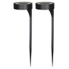 Luxform Solar-LED-Gartenleuchten AYR Orange 2 Stk. Schwarz