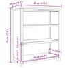 vidaXL Schrank mit Speicher Braun Holzwerkstoff