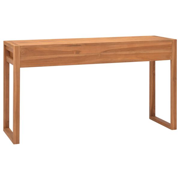 vidaXL Schreibtisch mit 2 Schubladen 120x40x75 cm Massivholz Teak