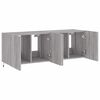 vidaXL TV-Wandschr&auml;nke mit LED-Leuchten 2 Stk. Grau Sonoma 60x35x41 cm