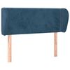 vidaXL Kopfteil mit Ohren Dunkelblau 83x23x78/88 cm Samt