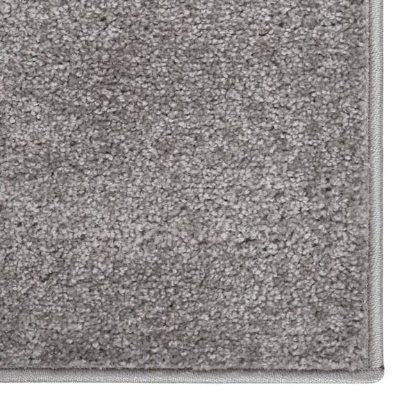 vidaXL Teppich Kurzflor 80x150 cm Grau
