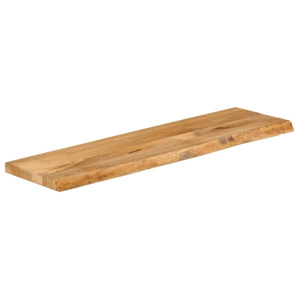 vidaXL Tischplatte mit Baumkante 110x30x3,8 cm Massivholz Mango