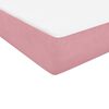 vidaXL Boxspringbett mit Matratzen Rosa 200x210 cm Samt