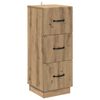 vidaXL Schubladenschrank 33 x 34,5 x 87 cm Holzwerkstoff Artisan-Eiche