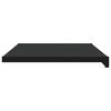 vidaXL Fensterbank Schwarz mit Holzmaserung 100 x 40 x 4,5 cm PVC