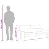 vidaXL 2-Sitzer-Sofa Dunkelgrau 140 cm Stoff