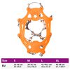 vidaXL Eiskrallen f&uuml;r Schuhe mit 10 Spikes Orange S