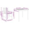 vidaXL Garten Essgruppe 5 pcs Braun Akazie Massivholz