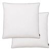 vidaXL Kissen 2 Stk. Daunen-/Federf&uuml;llung Leicht 80x80 cm Wei&szlig;