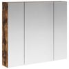 vidaXL Badezimmerspiegelschrank R&auml;uchereiche 80 x 14,5 x 70 cm