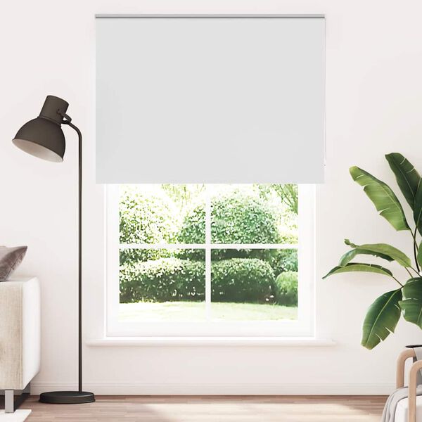 vidaXL Verdunkelungsrollo Wei&szlig; 165x210cm Stoffbreite 161,6cm Polyester