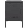 vidaXL Nachttisch Schwarz 36x39x50,5 cm Stahl