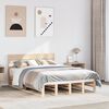 vidaXL Massivholzbett ohne Matratze 135x190 cm Kiefernholz