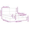 vidaXL Ottoman-Bett mit Matratzen Rosa 180x200 cm Samt