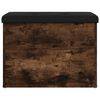 vidaXL Sitzbank mit Stauraum R&auml;uchereiche 62x42x45 cm Holzwerkstoff
