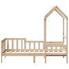 vidaXL Tagesbett mit Dach 90x200 cm Massivholz Kiefer