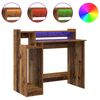 vidaXL Schreibtisch mit Regal Altholz 97 x 45 x 90 cm Holzwerkstoff