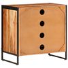 vidaXL Schuhschrank 67x38x65 cm Massivholz Akazie