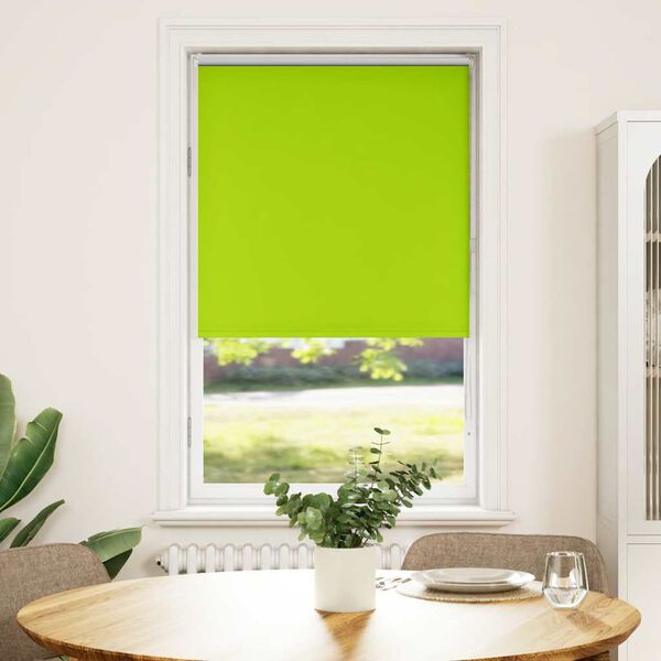 vidaXL Verdunkelungsrollo Gr&uuml;n 85x150 cm Stoffbreite 80,7 cm Polyester