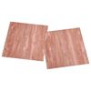 vidaXL Bodenplatten 55 pcs Rot 5,11 m&sup2; PVC
