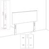 vidaXL Kopfteil mit Kopfteil Hellgrau 90 cm Stoff