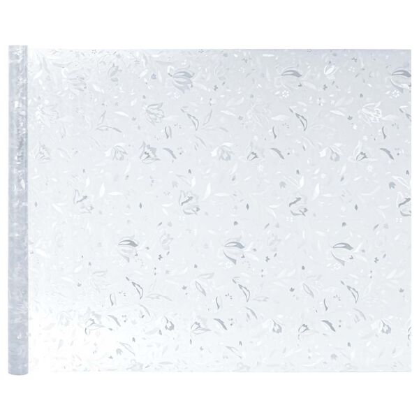 vidaXL Fensterfolien 2 Stk. Matt Blumenmuster PVC