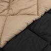 vidaXL Ganzjahresbettdecke Schwarz und Taupe 220 x 135 cm Mikrofaser