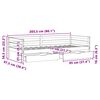 vidaXL Tagesbett mit Schubladen 90x200 cm Massivholz Kiefer