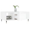 vidaXL Couchtisch Hochglanz-Wei&szlig; 90x50x36,5 cm Holzwerkstoff