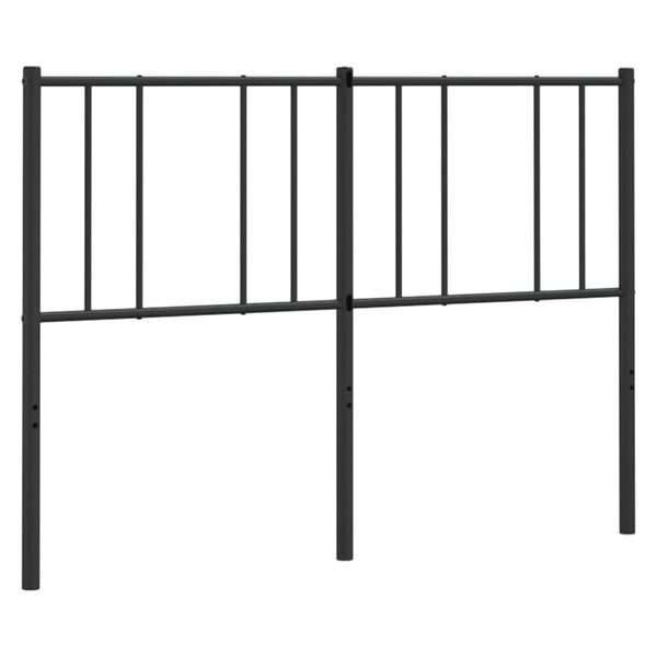 vidaXL Kopfteil Metall Schwarz 135 cm