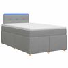 vidaXL Boxspringbett mit Matratze Hellgrau 120 x 190 cm Stoff