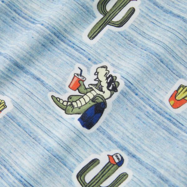 Kinder-T-Shirt Blaumischung 104