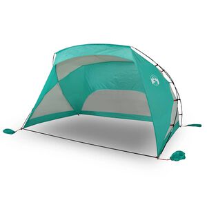 vidaXL Strandzelt Meergr&uuml;n 274x178x170/148 cm 185T Polyester