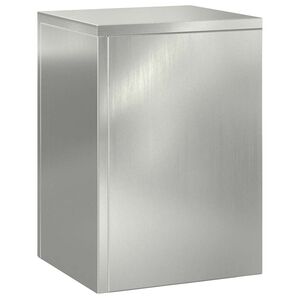 vidaXL Pflanzenst&auml;nder 3 Stk. Silber 24 x 24 x 75 cm Verzinkter Stahl