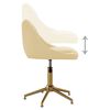 vidaXL Esszimmerst&uuml;hle 4 Stk. Drehbar Creme Samt