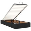 vidaXL Ottoman-Bett mit Matratze Schwarz 90x200 cm Stoff