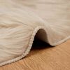 vidaXL Kunstschaffell Teppich Tafalla Beige &Oslash; 120 cm Polyester
